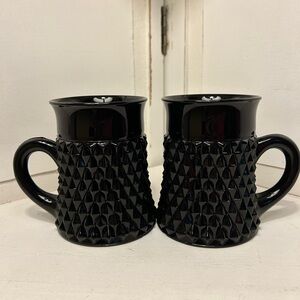 Vintage Black Diamond Point Mug